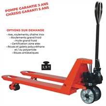 Heavy duty pallet truck 2500 kg - 