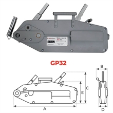 Endless wire rope winch 800 to 3200 kg - 