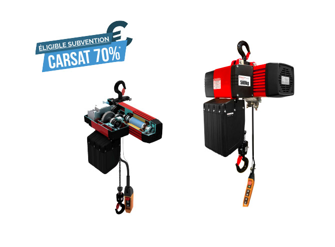 Palans électriques (subvention CARSAT)