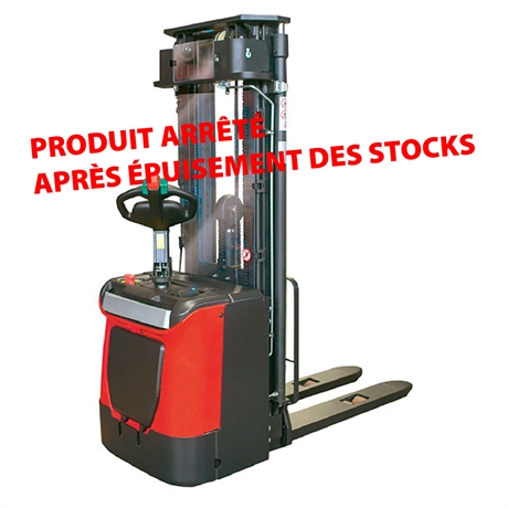 Gerbeur électrique autoporté avec direction assistée 1200 kg