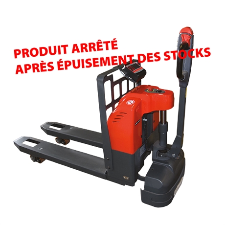 Transpalette électrique peseur compact précision 0,2 % 1500 kg