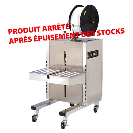 Semi-automatic side-seal stainless steel strapping machine