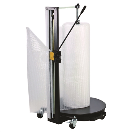 DCV155 - Paper, bubble wrap and foam roll dispenser / cutter vertical - max. paper roll length 1550 mm