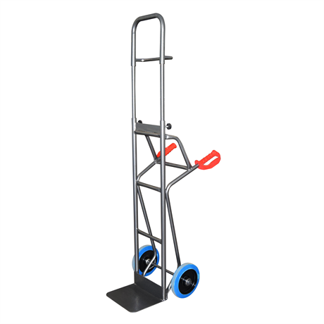 HT250/PRIM2-RSB - Premium steel collapsible sack truck 250 kg high quality blue elastic rubber wheels (RSB)