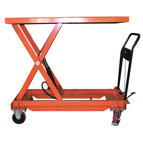 BS50LA - Oversized platform manual lift table 500 kg dimensions 1525 x 620 mm