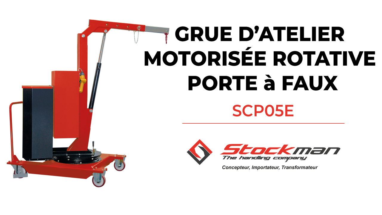 Les grues d'atelier motorisées rotatives porte-à-faux SCP (manuelles et électriques)<br>