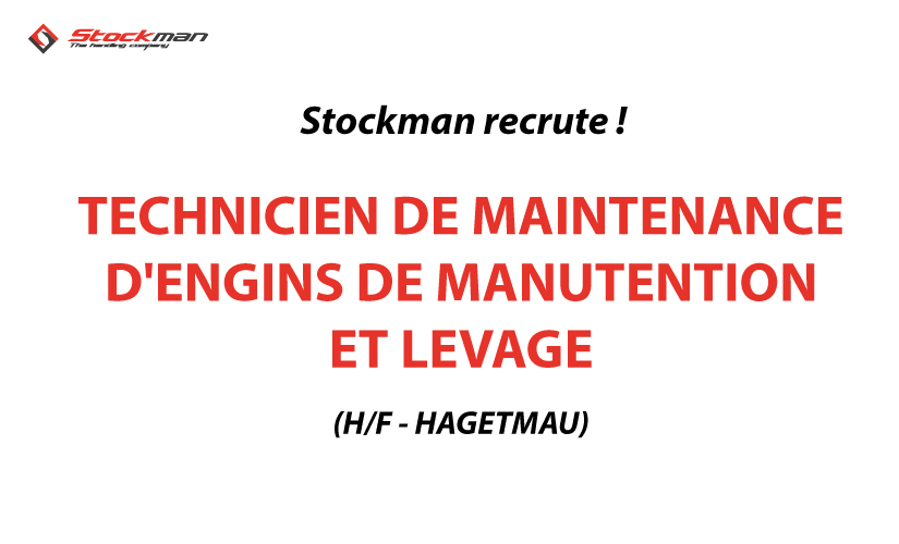 TECHNICIEN DE MAINTENANCE D'ENGINS DE MANUTENTION ET LEVAGE (H/F)