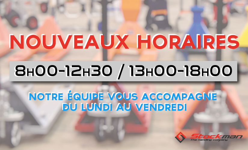 STOCKMAN : NOUVEAUX HORAIRES !