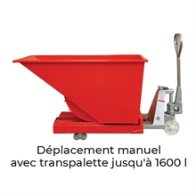 Benne autobasculante 320 à 2500 litres - 