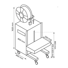 Cercleuse semi-automatique inox verticale - 