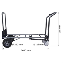 Diable / chariot acier 3 en 1 250 / 350 kg - 