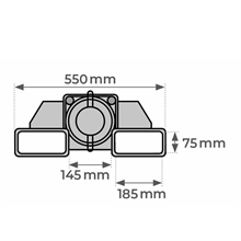 Eperon charge cylindrique enfourchable 510 kg - 