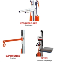 Gerbeur semi-électrique positionneur de travail 100 à 250 kg - 