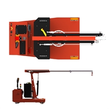 SCP750DBR Electric Counterbalanced Workshop Crane with 270° Rotation, Electric Lift and Reach, Remote Control 750 kg - 