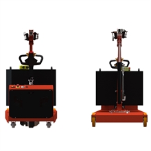 SCP750DBR Electric Counterbalanced Workshop Crane with 270° Rotation, Electric Lift and Reach, Remote Control 750 kg - 