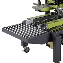 Machine à poser l'adhésif adapté pour colis de 120 mm à infini (L), 110 à 500 mm (l), 75 mm à 500 mm (H) - 