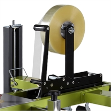 Machine à poser l'adhésif adapté pour colis de 120 mm à infini (L), 110 à 500 mm (l), 75 mm à 500 mm (H) - 