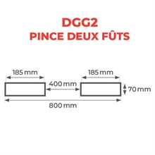 Pince à fûts galvanisée 720 kg - 