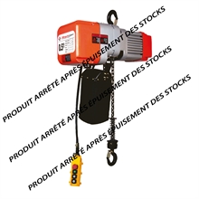 Palan électrique à chaîne 380 volts 250 à 2000 kg - 