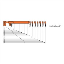 Potence télescopique inclinable 3000 kg - 