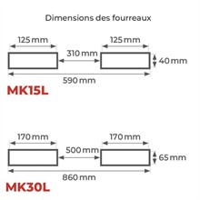 Potence pour chariot élévateur 1500 à 3000 kg - 