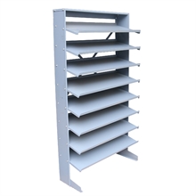 Rayonnage incliné / Étagère de picking 8 niveaux - 