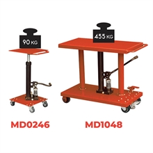 Adjustable hydraulic lift table 90 to 2700 kg - 