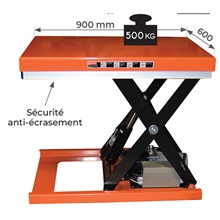 Table élévatrice électrique 500 kg - 