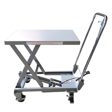 Table élévatrice manuelle aluminium 100 kg - 