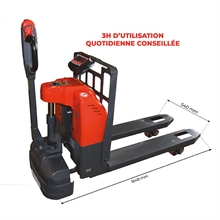 Transpalette électrique peseur compact précision 0,2 % 1500 kg - 