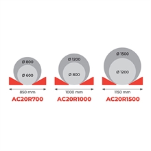 Transpalette manuel porte-bobine fourches 1100 mm et charge 2000 kg - 