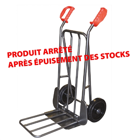 Steel sack truck with fixed and folding plate 300 kg
